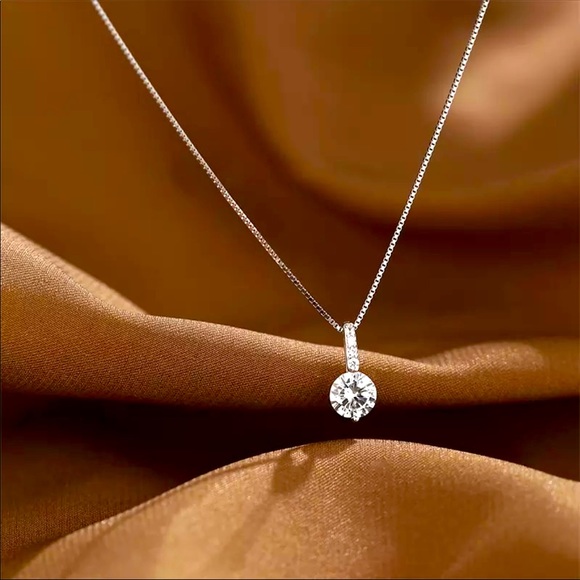 Jewelry - Sterling Silver 925 Diamond Necklace